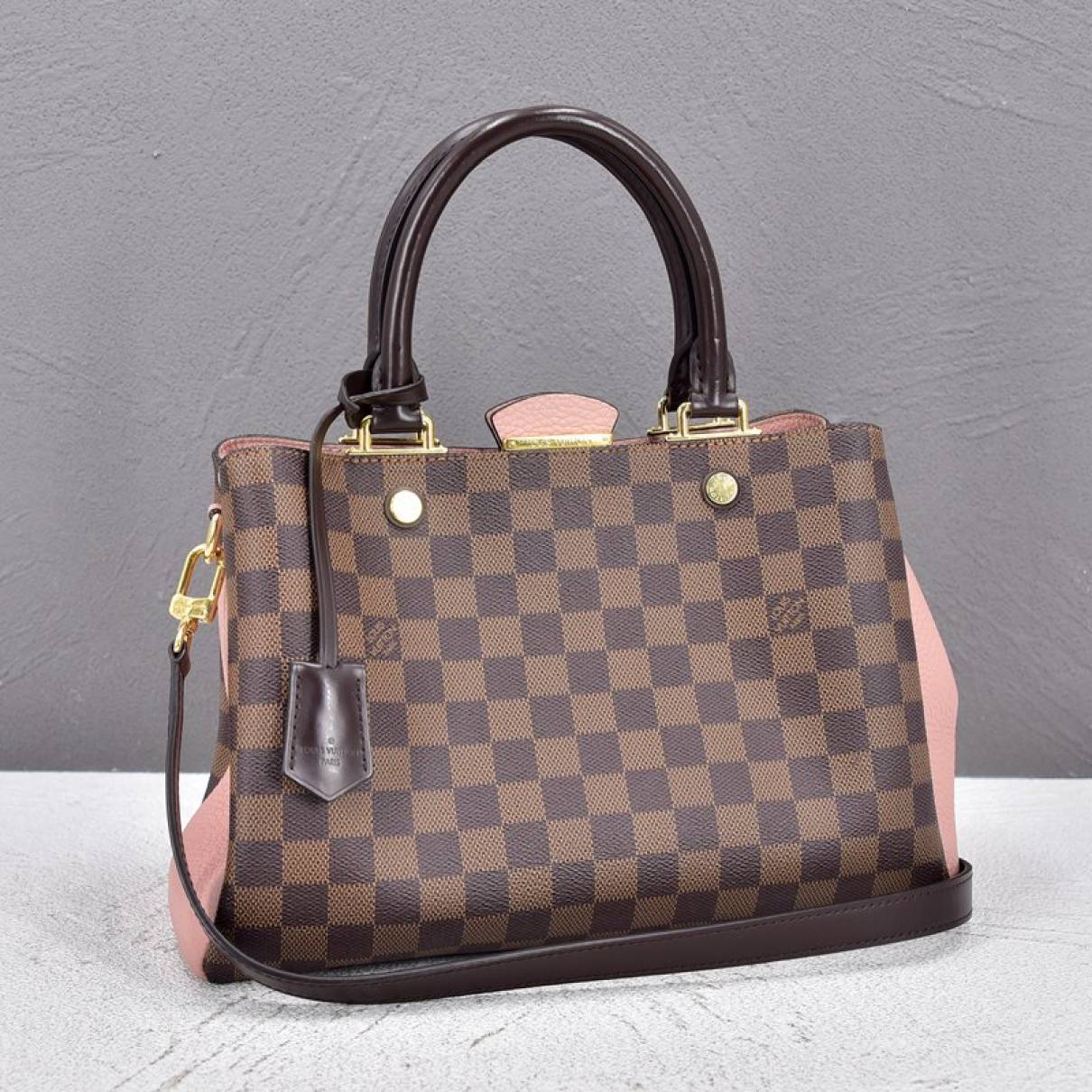 Louis Vuitton - Authenticated Brittany Handbag - Leather Brown for Women, Very Good Condition