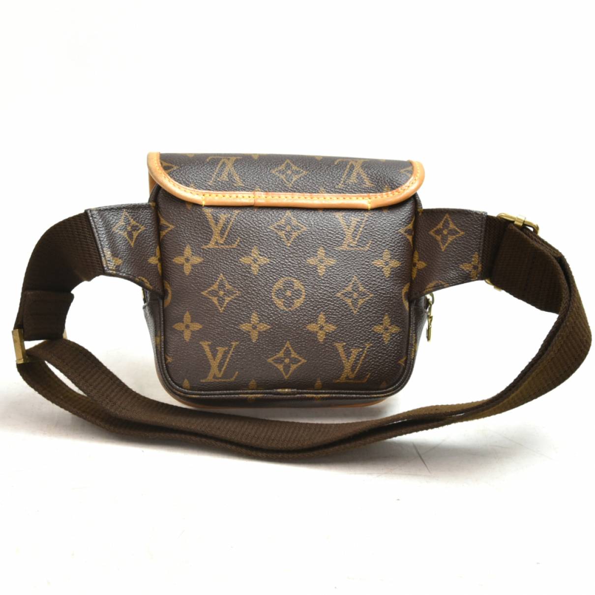Bum bag / sac ceinture cloth handbag Louis Vuitton Brown in Cloth - 19338841