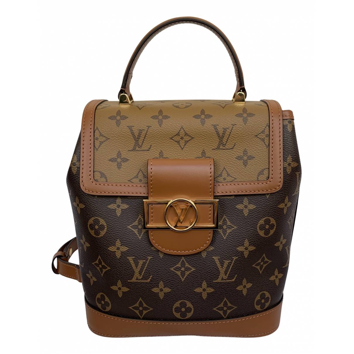 Dauphine cloth backpack Louis Vuitton Brown in Cloth - 22292050