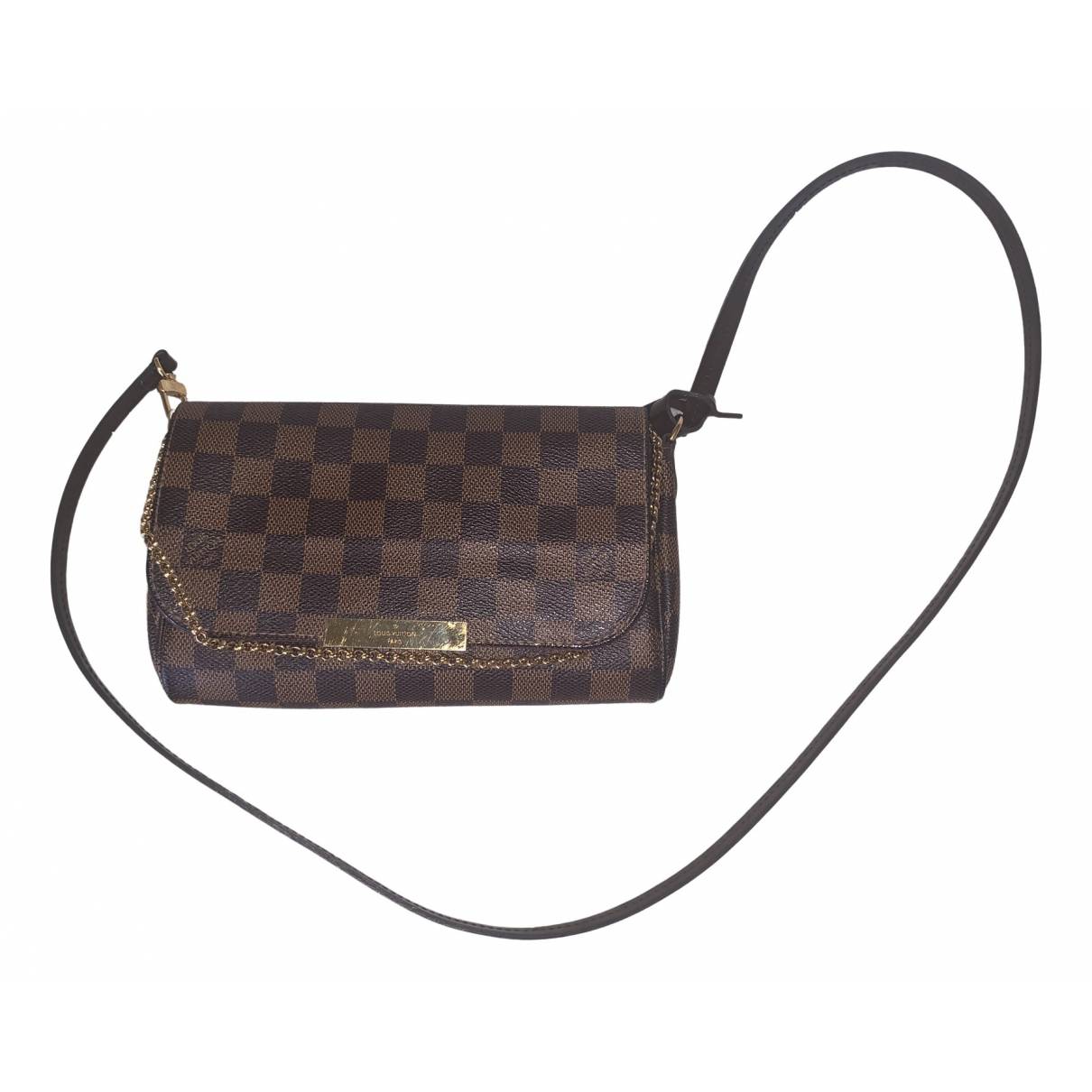 Louis Vuitton - Authenticated Favorite Handbag - Cloth Brown Plain for Women, Very Good Condition