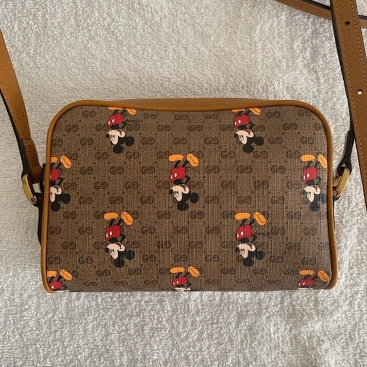 Pre-Owned Gucci Mickey Crossbody Bag Brown 
