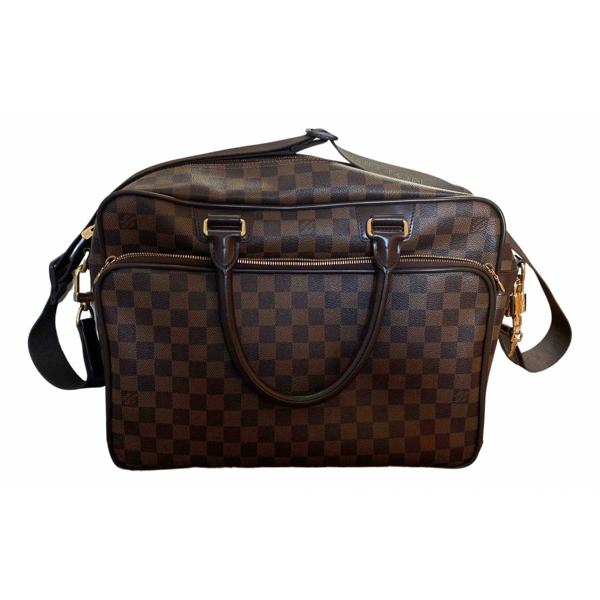 Icare cloth bag Louis Vuitton Brown in Cloth - 15044155