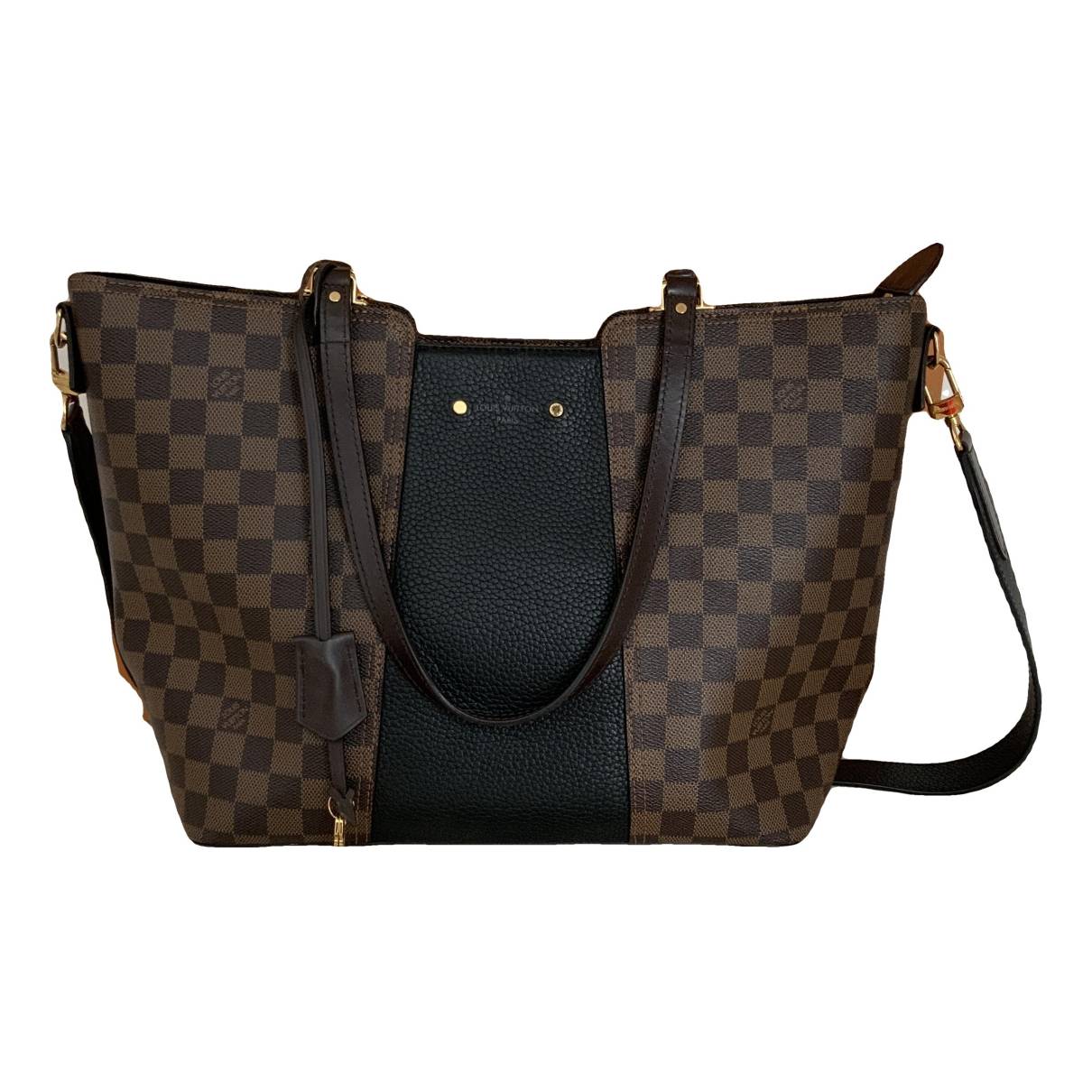Jersey cloth tote Louis Vuitton Brown in Cloth - 37888152