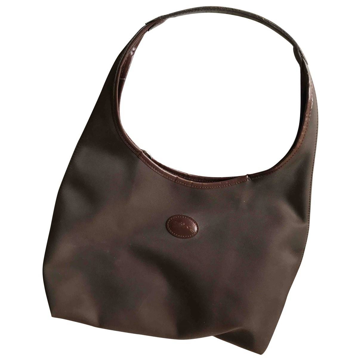 Cloth handbag Longchamp Brown in Cloth - 10212519