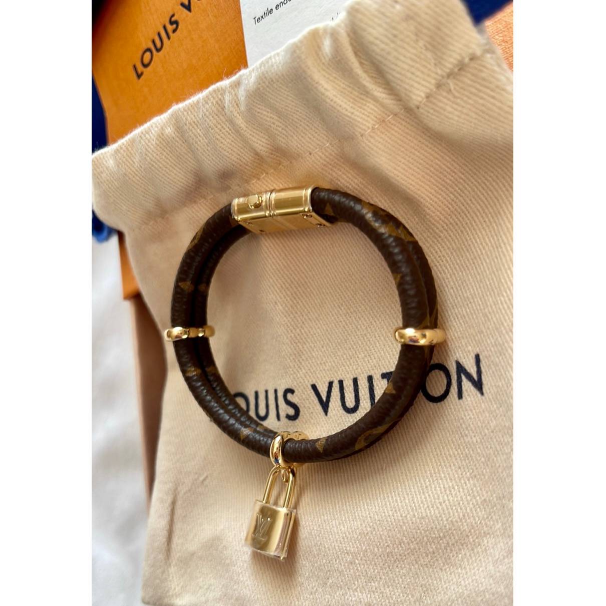 Louis Vuitton - Authenticated Bracelet - Cloth Brown for Women, Never Worn