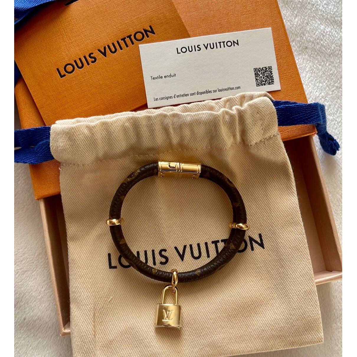 Louis Vuitton Keep It Twice Double Red Padlock Charm Bracelet Louis Vuitton