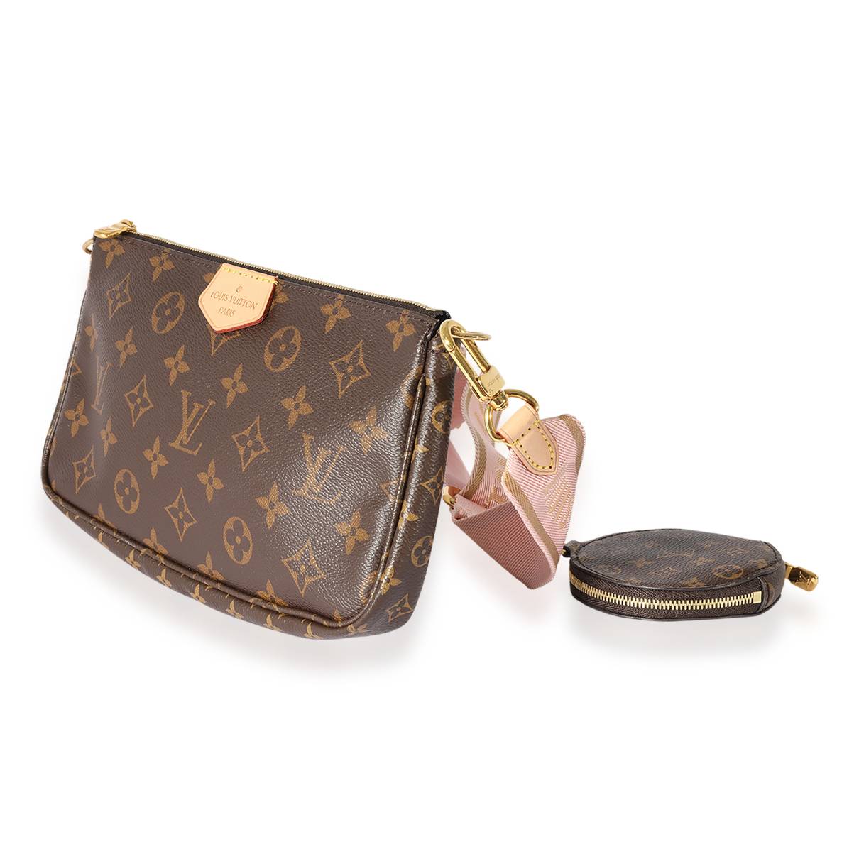 Odéon cloth handbag Louis Vuitton Brown in Cloth - 29716876
