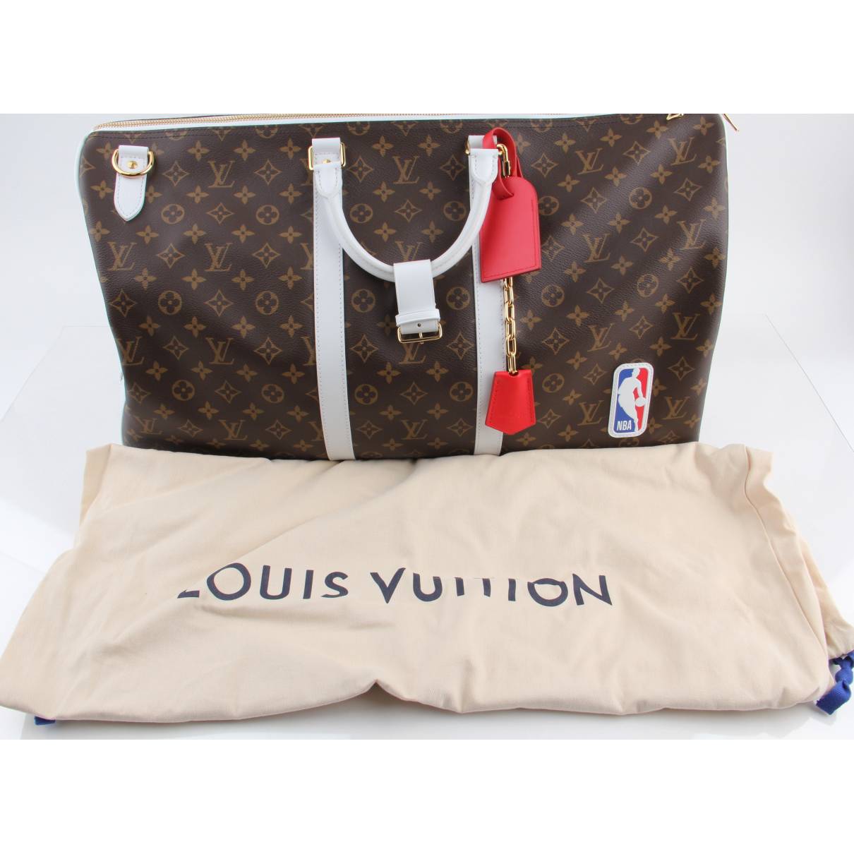 Louis Vuitton x NBA Basketball Keepall 55 Monogram in Coated