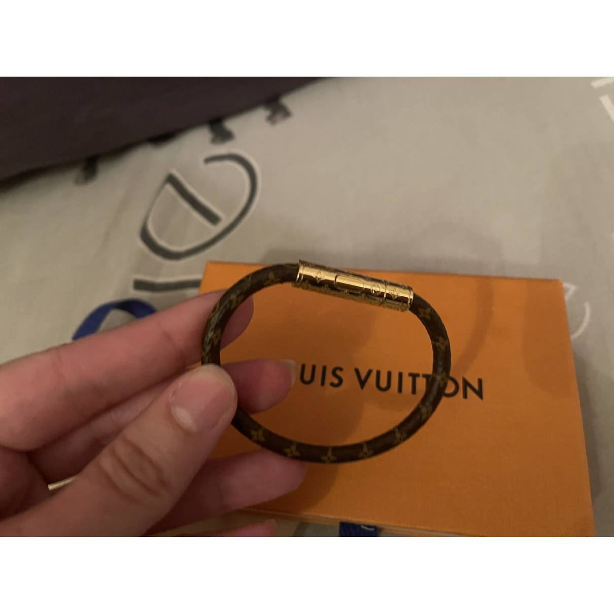 LV Confidential cloth bracelet