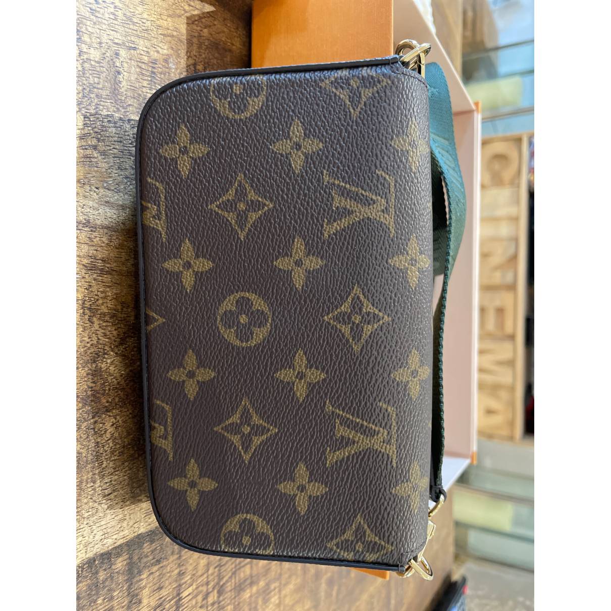 Multi pochette accessoires cloth crossbody bag Louis Vuitton Brown in Cloth  - 17993346
