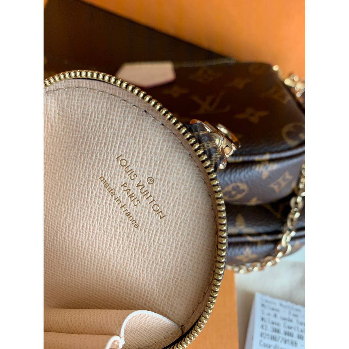Multi pochette accessoires cloth handbag Louis Vuitton Brown in Cloth -  25261420
