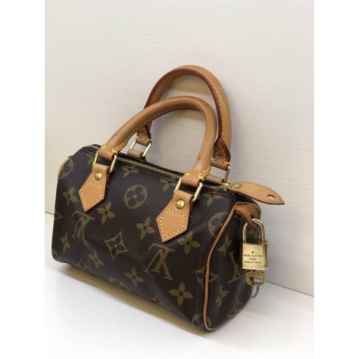 Louis Vuitton - Nano Speedy Bag - Monogram Leather - Black - Women - Luxury