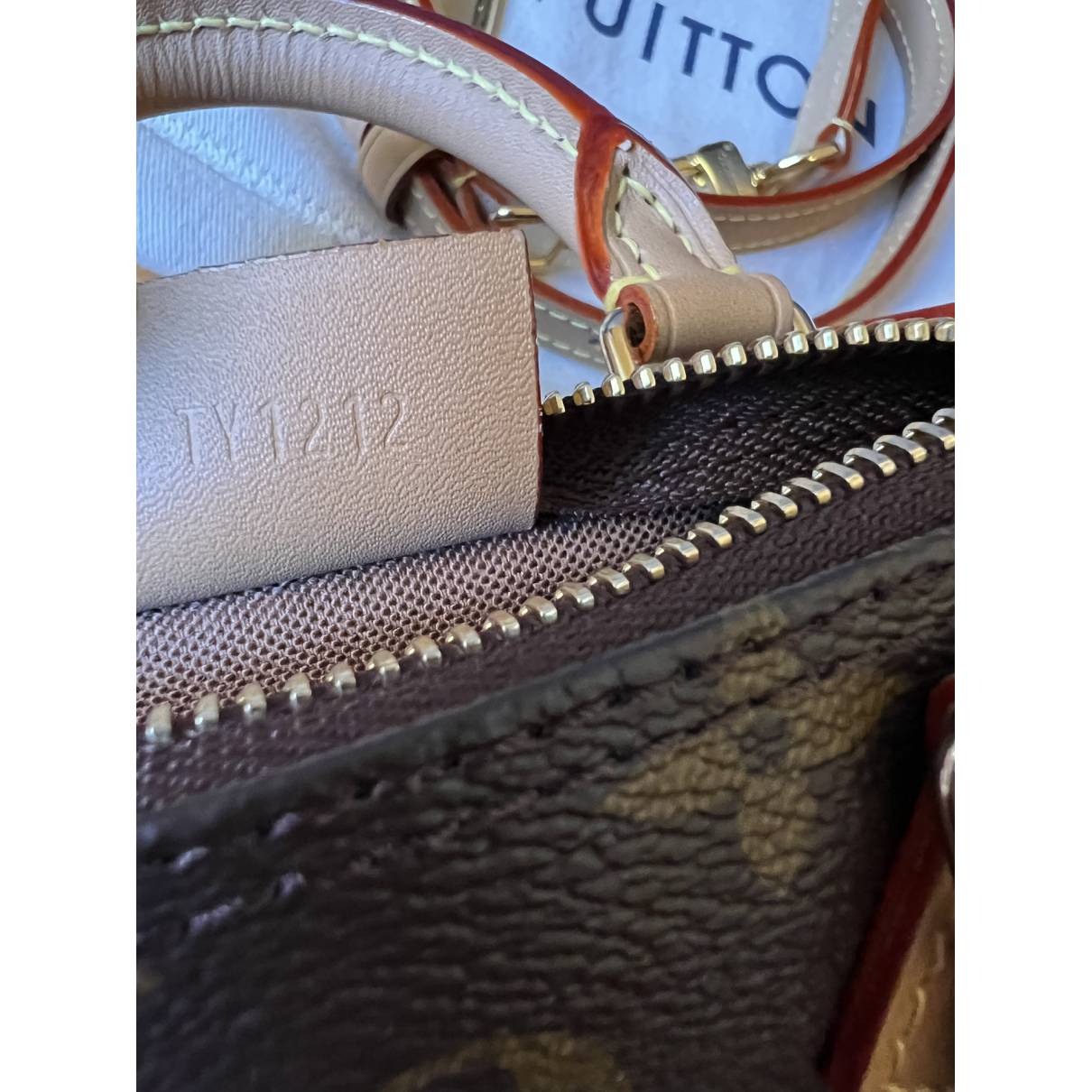 Nano speedy / mini hl cloth handbag Louis Vuitton Brown in Cloth - 12305486