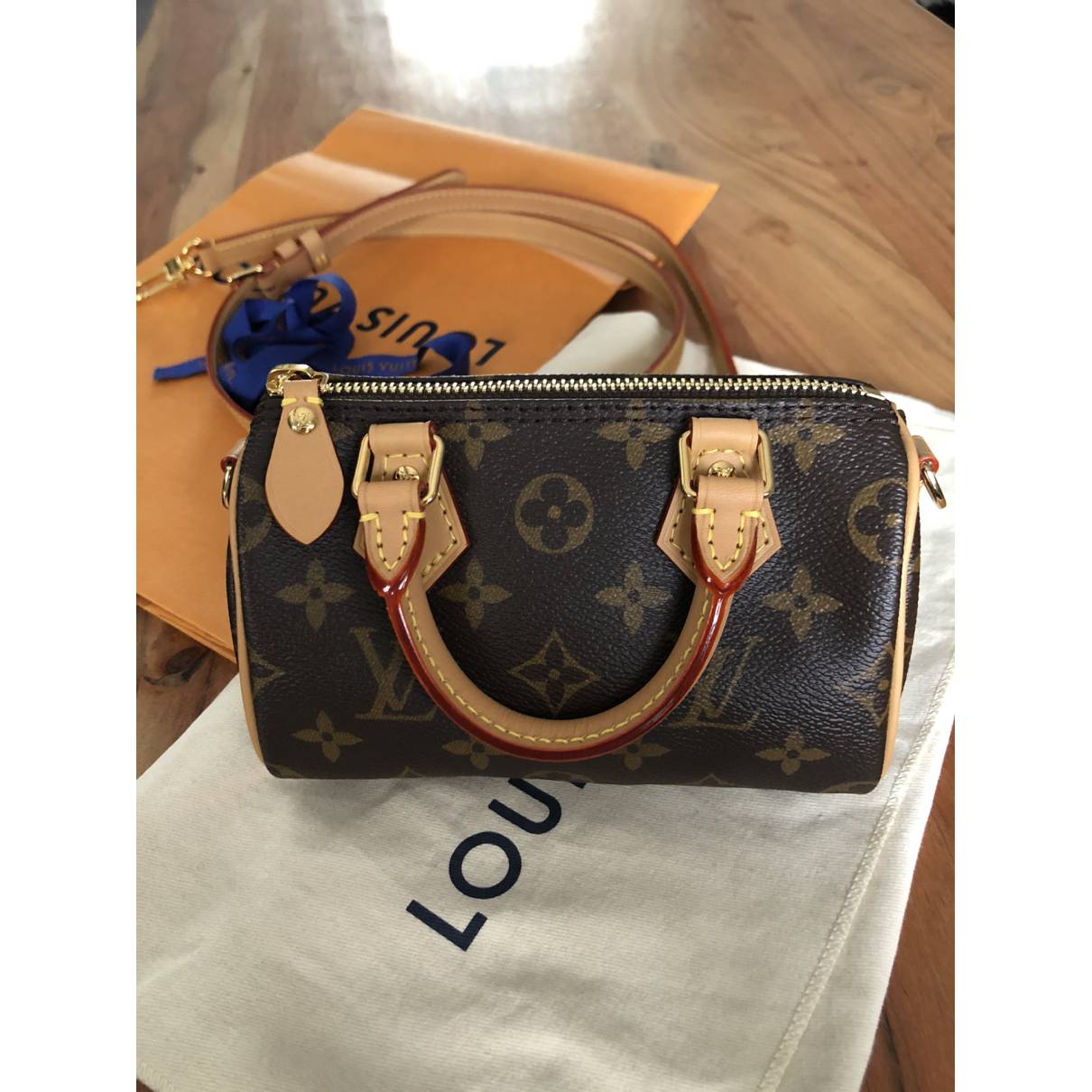 Louis Vuitton Monogram Nano Speedy w/ Tags - Brown Mini Bags, Handbags -  LOU101370