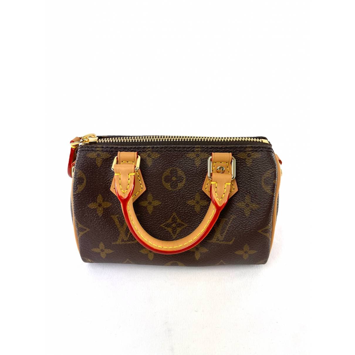 Néo speedy cloth handbag Louis Vuitton Brown in Cloth - 26153938