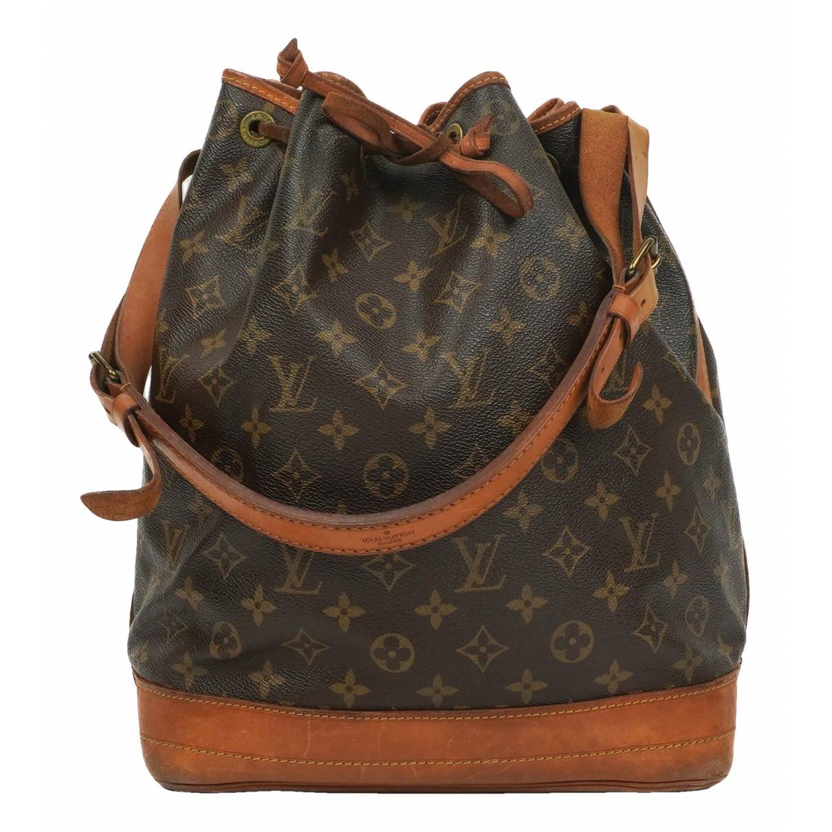 cloth handbag Louis Vuitton Brown in Cloth - 35866809