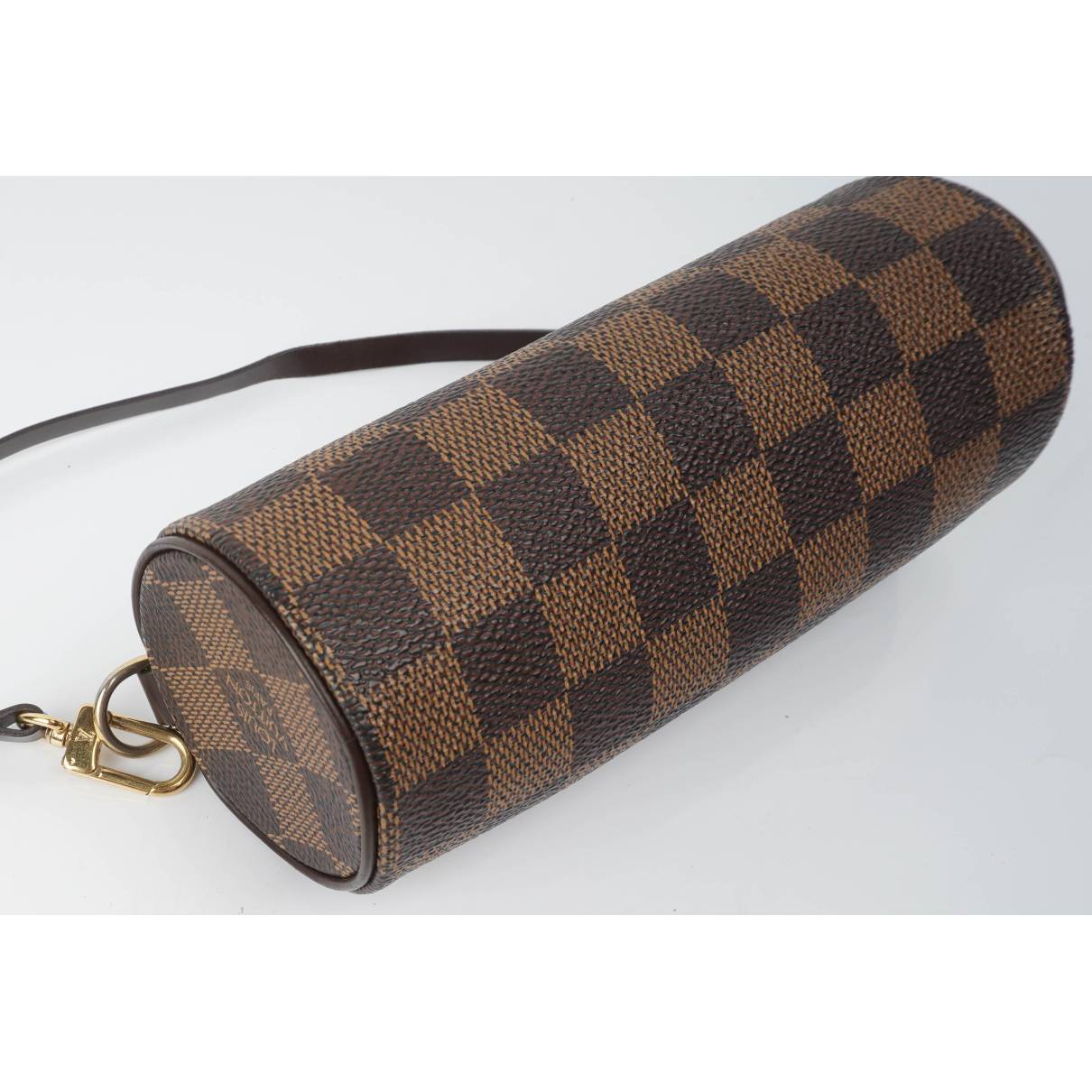 Louis Vuitton, Bags, Authentic Louis Vuitton Papillon Pouch Mini Hand Bag  Monogram Leather Brown
