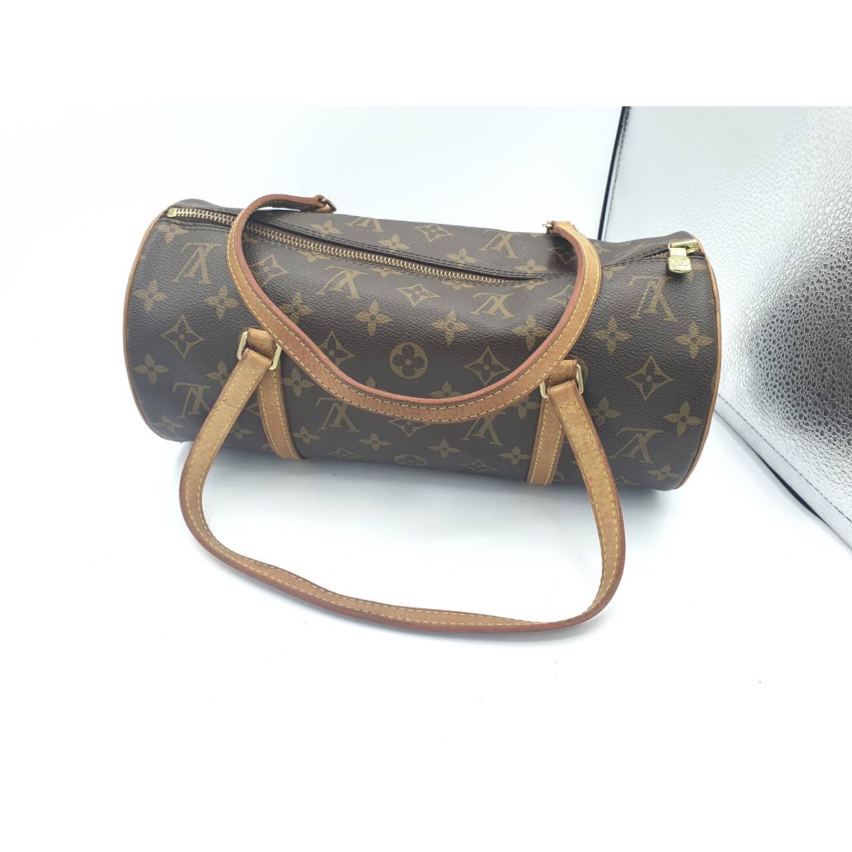 Louis Vuitton - Authenticated Papillon Handbag - Cloth Brown for Women, Good Condition