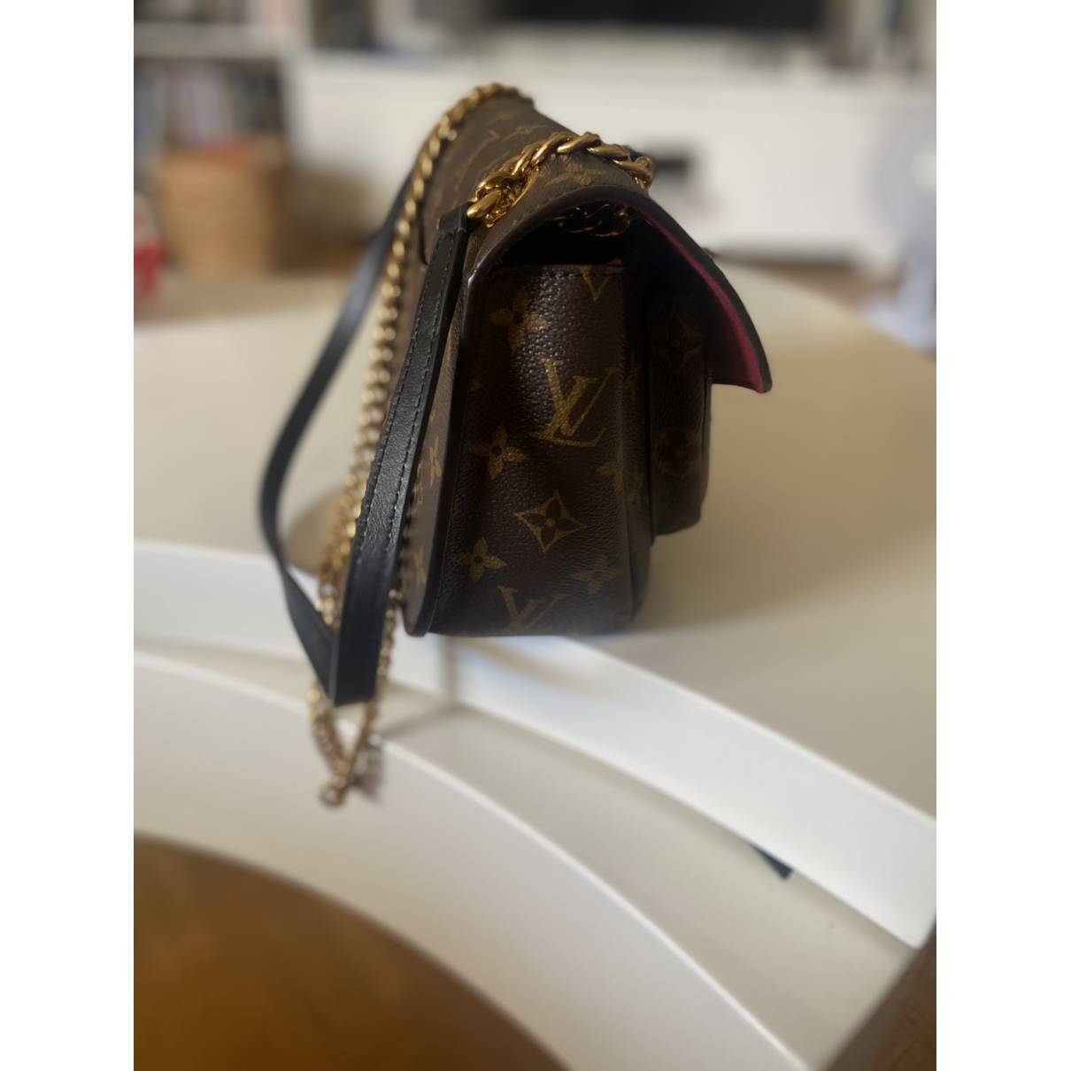 Passy cloth crossbody bag Louis Vuitton Brown in Cloth - 25019337