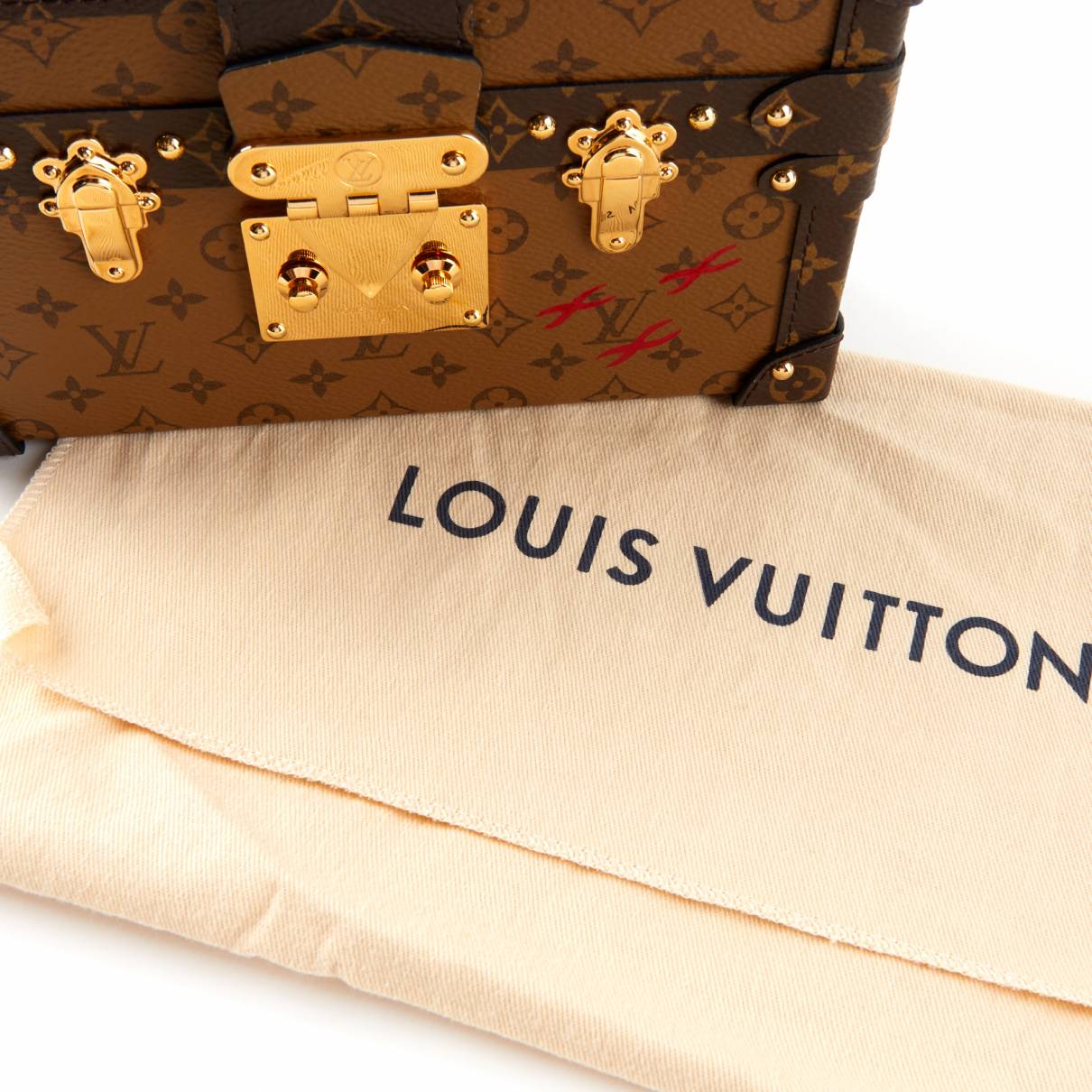 Louis Vuitton, Monogram Reverse Canvas Petite Malle