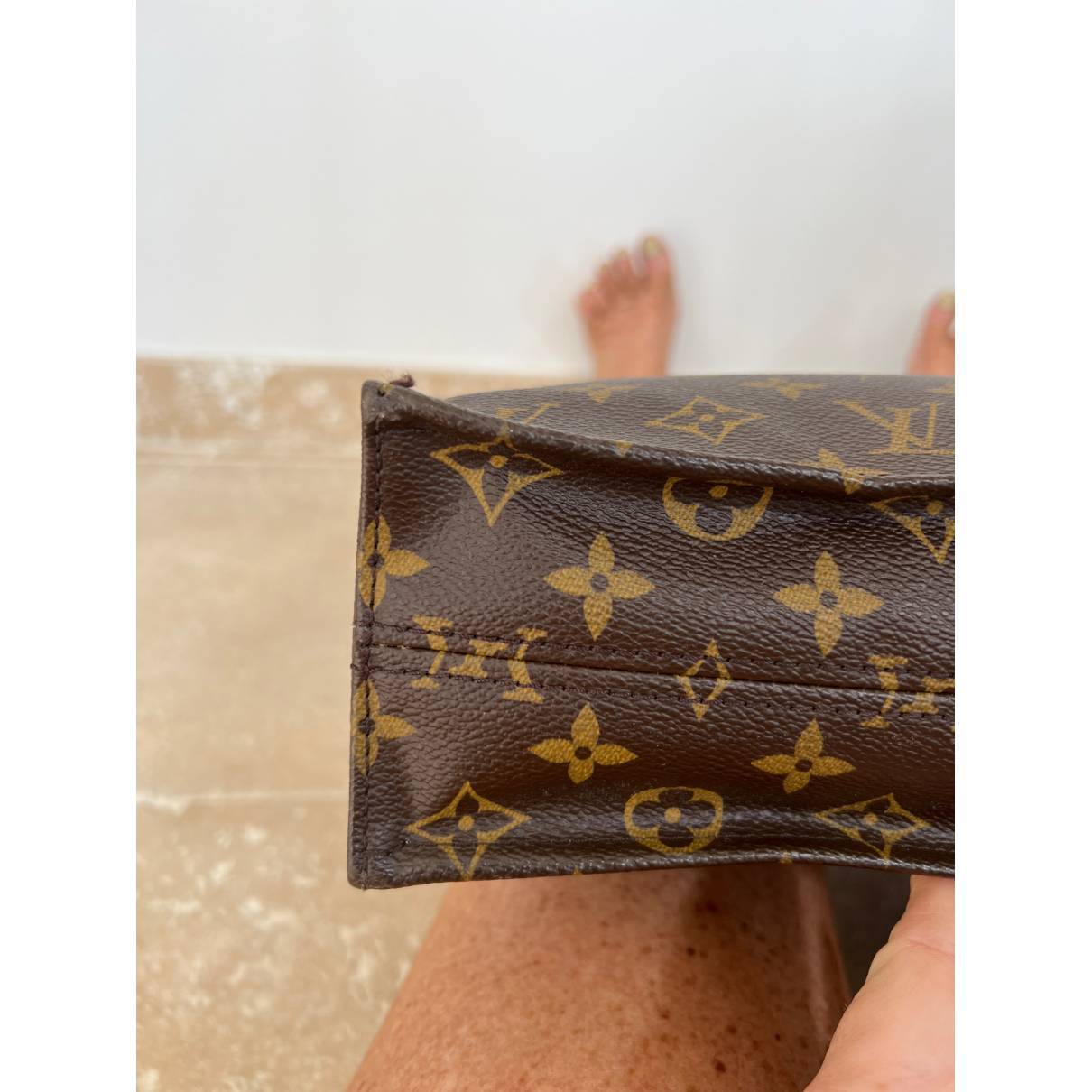 Plat cloth handbag Louis Vuitton
