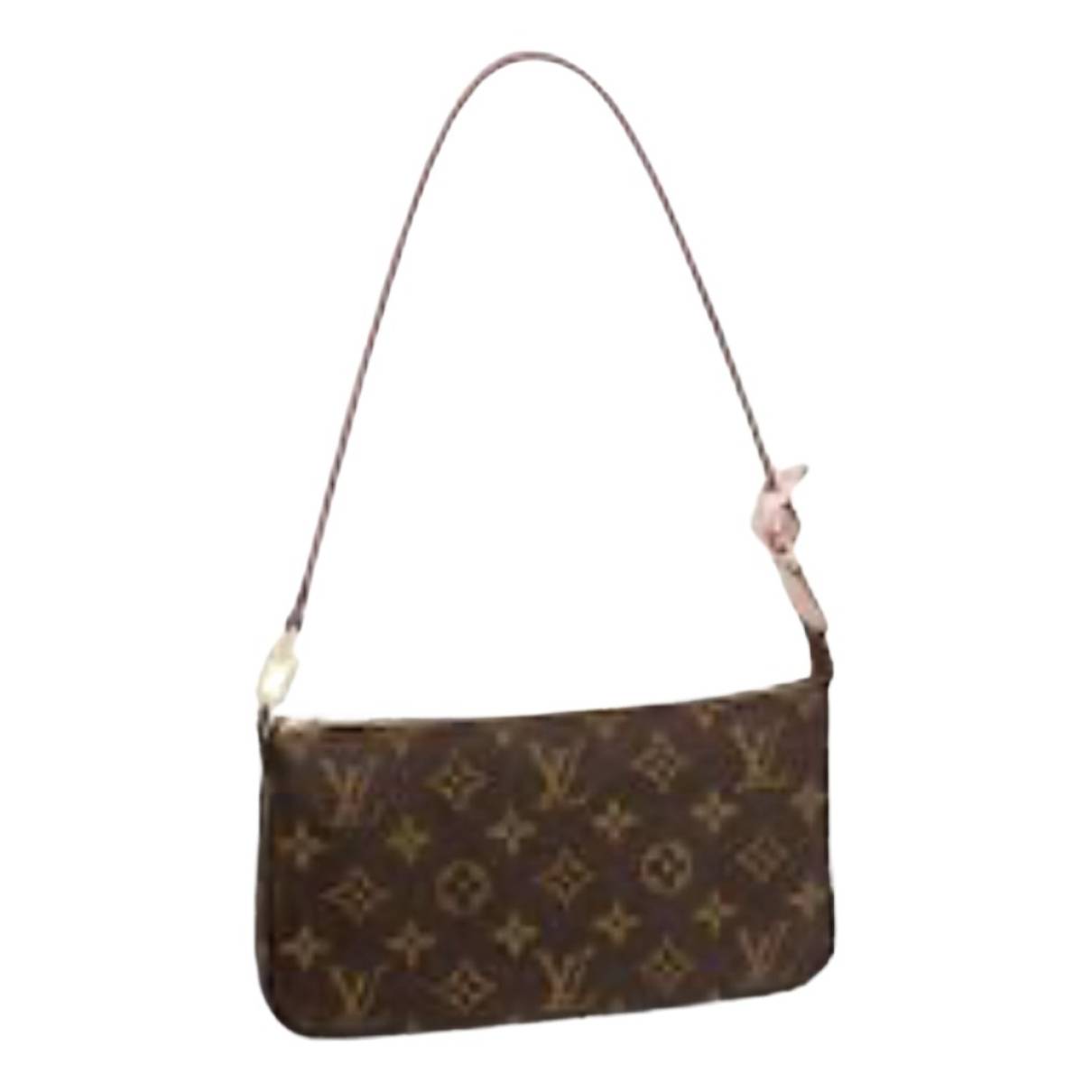 Pochette accessoire cloth handbag Louis Vuitton Brown in Cloth - 31484538
