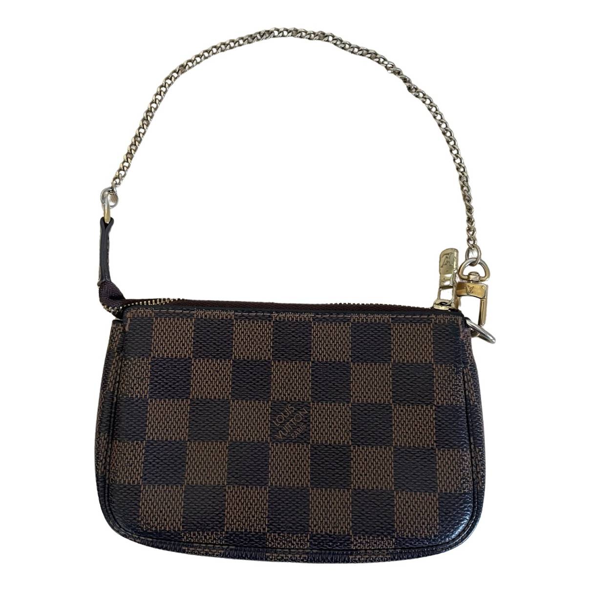 Pochette accessoire cloth mini bag Louis Vuitton Brown in Cloth - 33358169