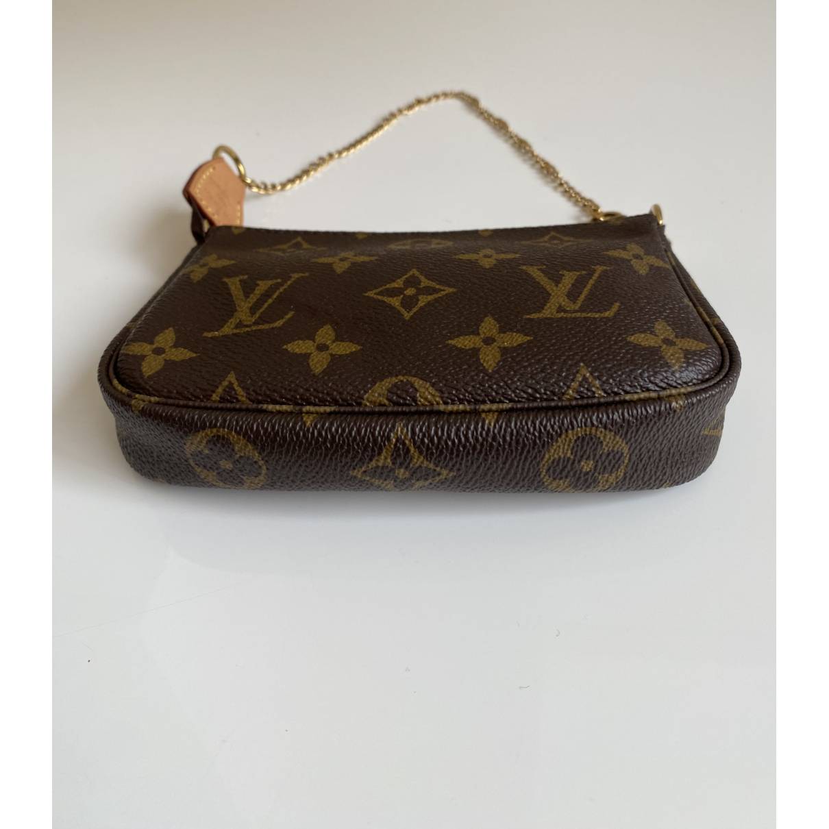 Pochette accessoire cloth handbag Louis Vuitton Brown in Cloth - 34353636