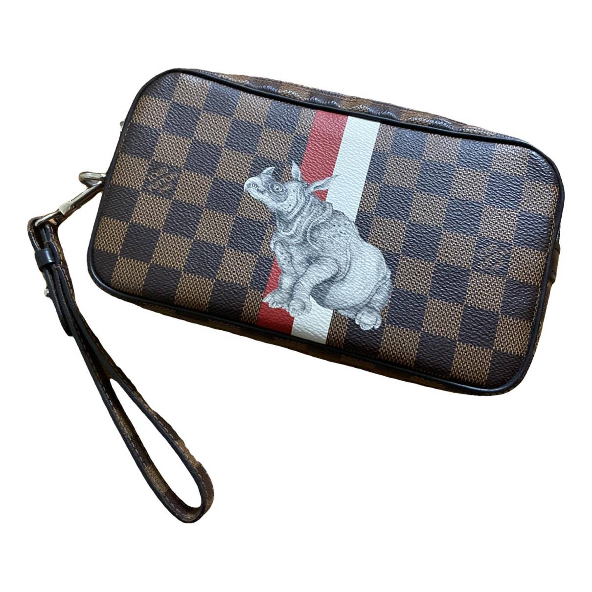 Pochette chapman cloth travel bag Louis Vuitton Brown in Cloth - 34254280