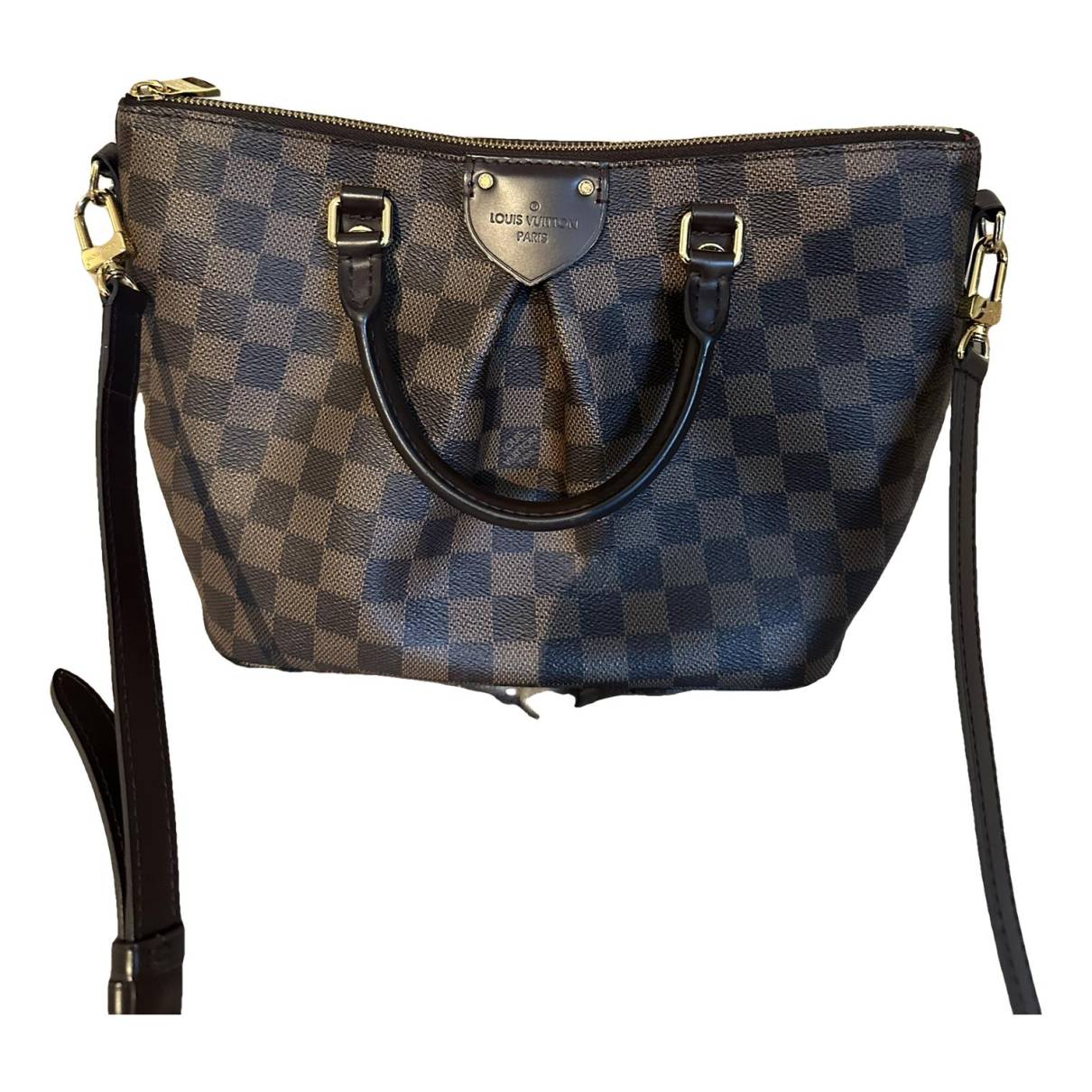 Siena cloth handbag Louis Vuitton Brown in Cloth - 36165500