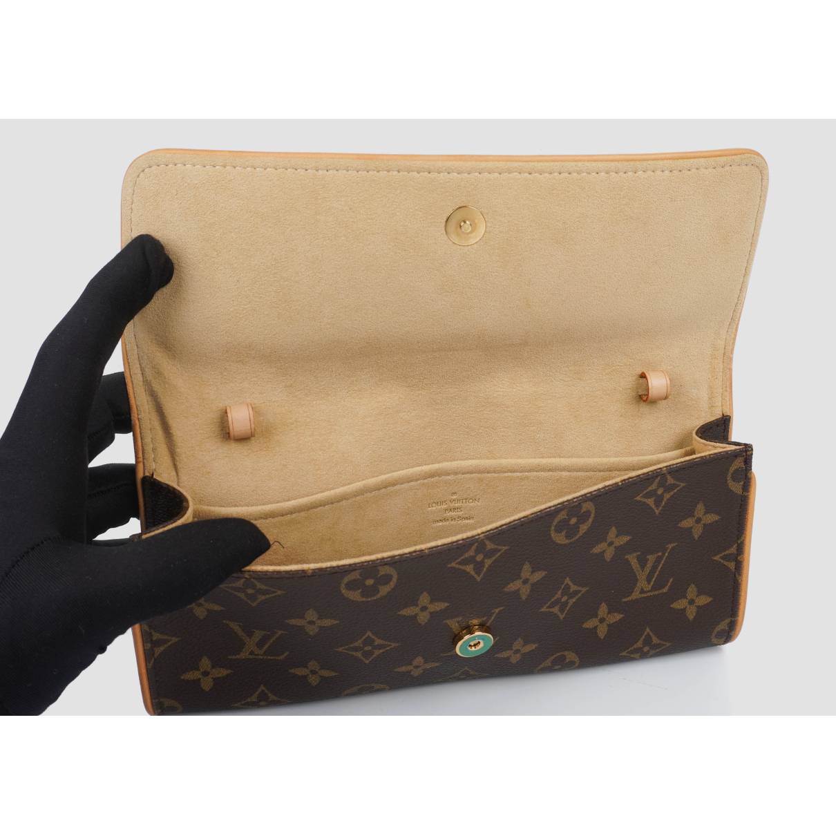 Twin cloth crossbody bag Louis Vuitton Brown in Cloth - 29622066