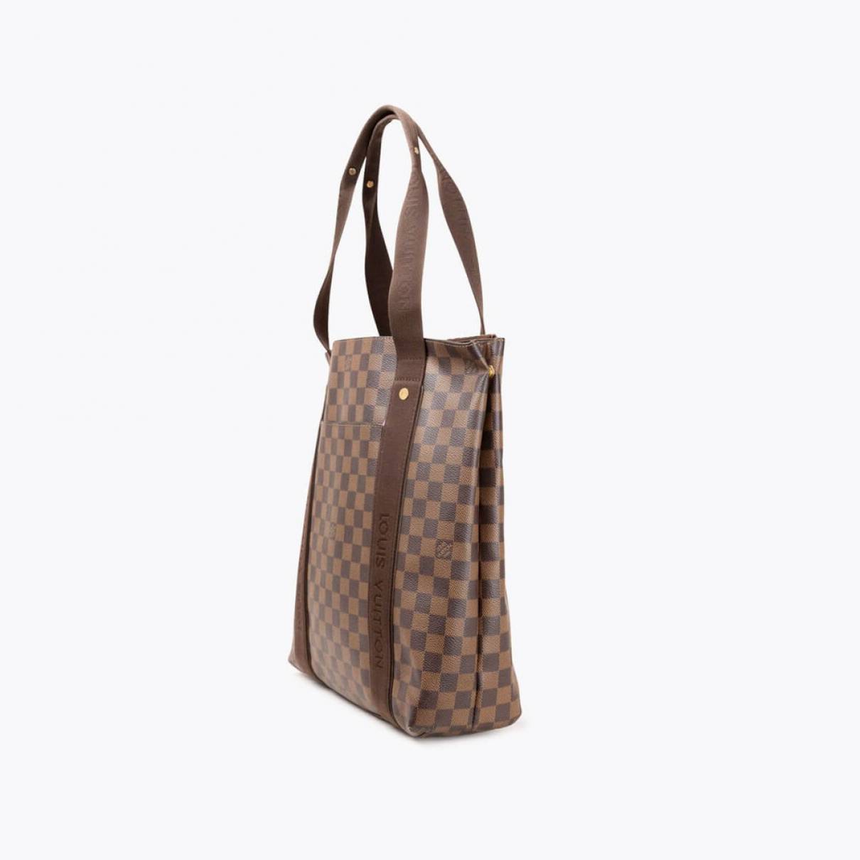 Louis Vuitton Beaubourg shopping bag in ebene damier canvas and brown canvas