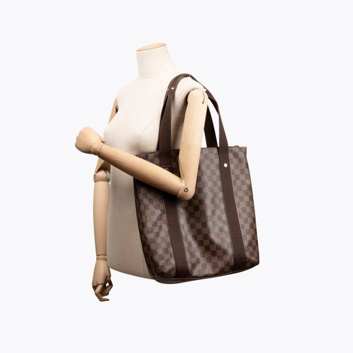 Beaubourg fabric handbag Louis Vuitton Brown in Cloth - 35416342