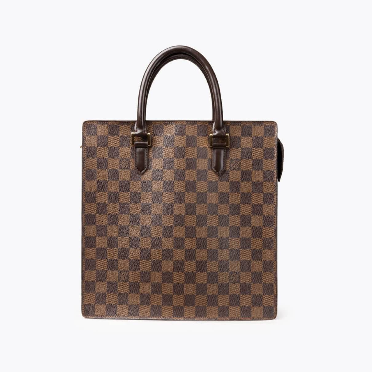 Louis Vuitton - Authenticated Plat Handbag - Cloth Brown Plain for Women, Very Good Condition