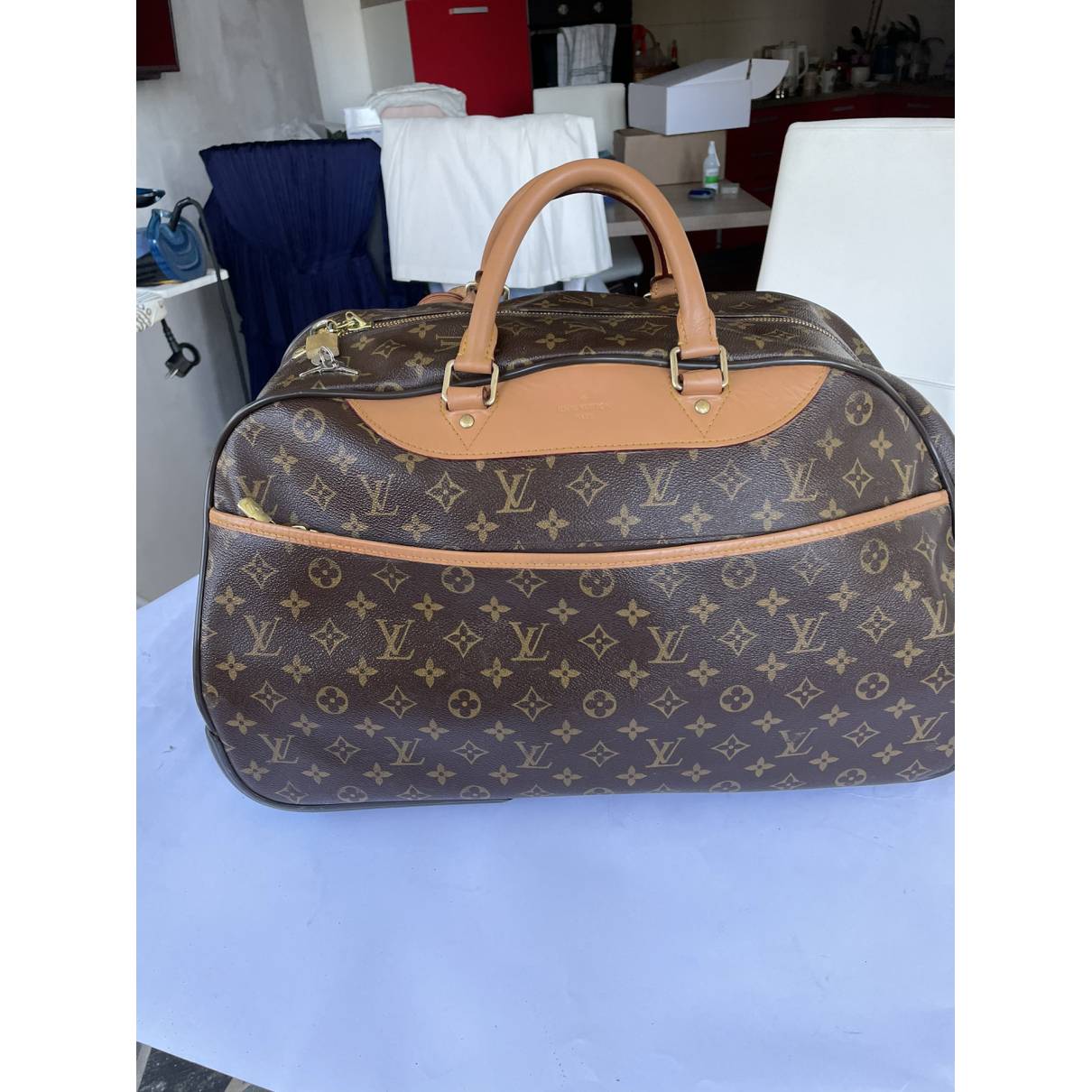 Alizé leather travel bag Louis Vuitton Brown in Leather - 31351744