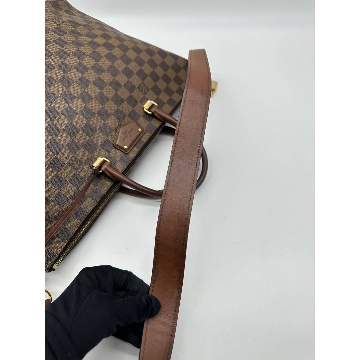 Belmont leather handbag Louis Vuitton Brown in Leather - 29422244