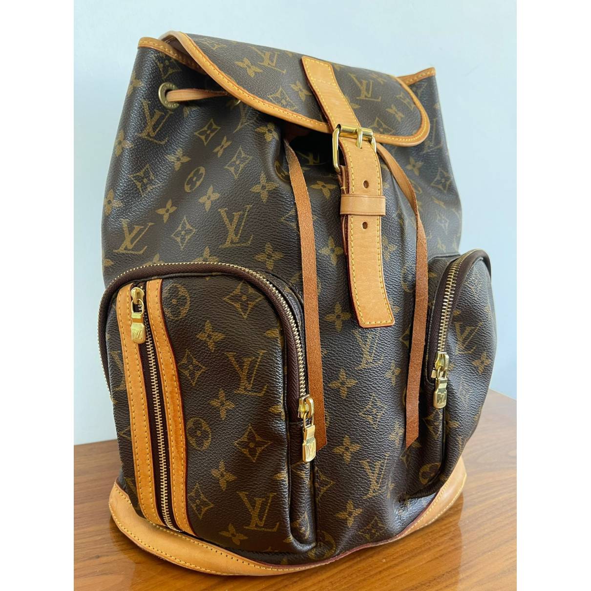 Louis Vuitton Sac A Dos Canvas Backpack Bag (pre-owned) in Brown