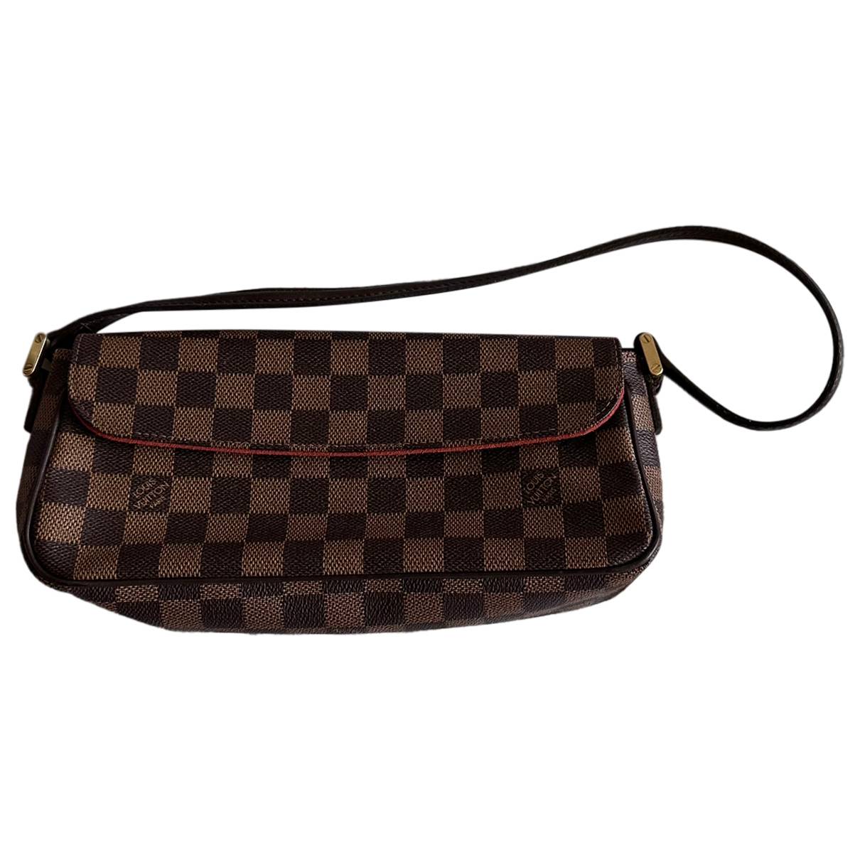 Easy pouch on strap leather handbag Louis Vuitton Brown in Leather -  34057110
