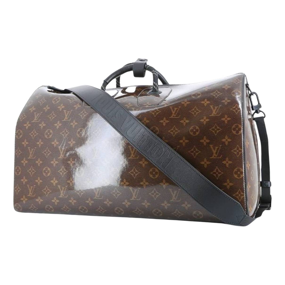 Keepall leather travel bag Louis Vuitton Brown in Leather - 32673823