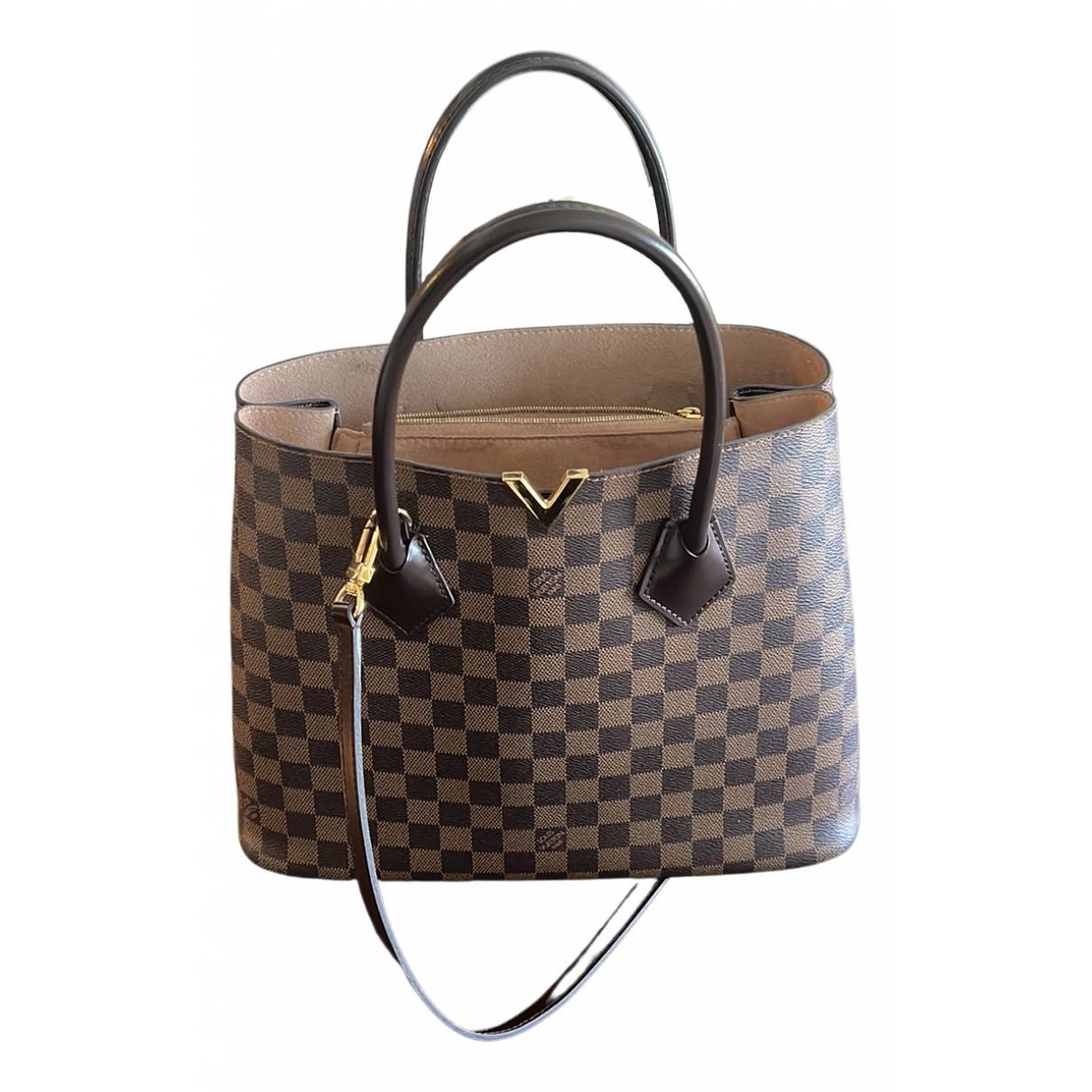 Kensington leather handbag Louis Vuitton Brown in Leather - 26977299