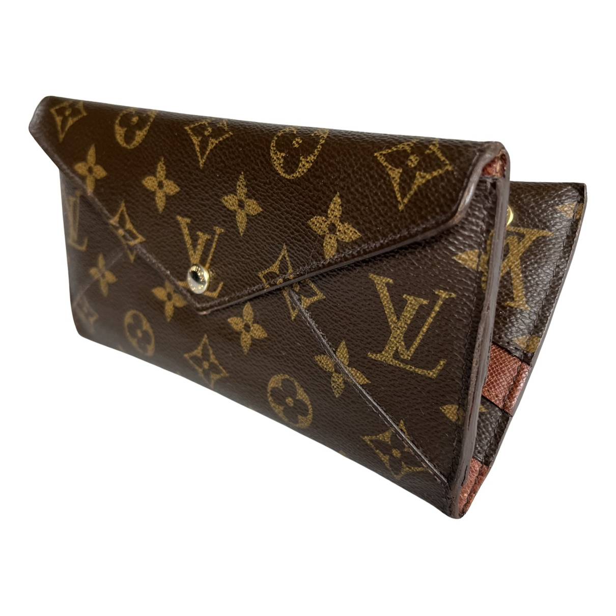 Kirigami leather clutch Louis Vuitton Brown in Leather - 33326398