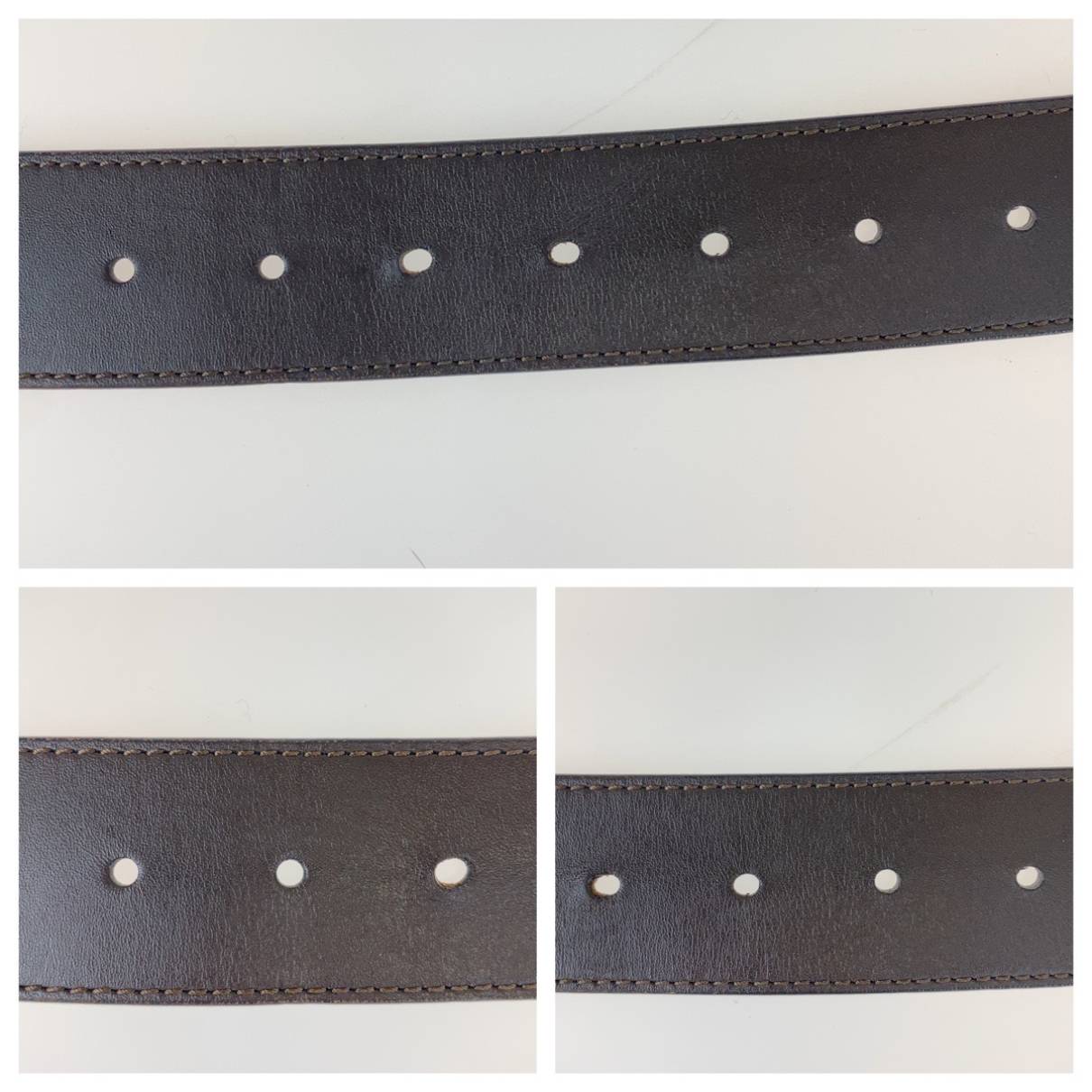 Leather belt Louis Vuitton Brown size 90 cm in Leather - 29354789