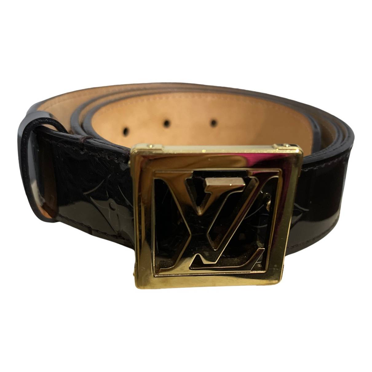 Leather belt Louis Vuitton Brown size 80 cm in Leather - 33385695