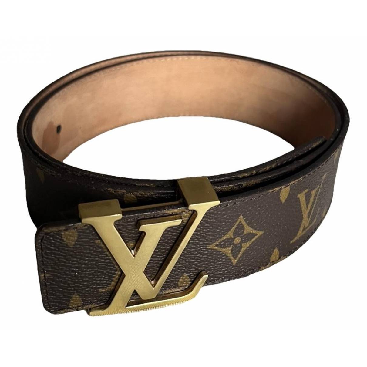 Leather belt Louis Vuitton Brown size 85 cm in Leather - 38111946