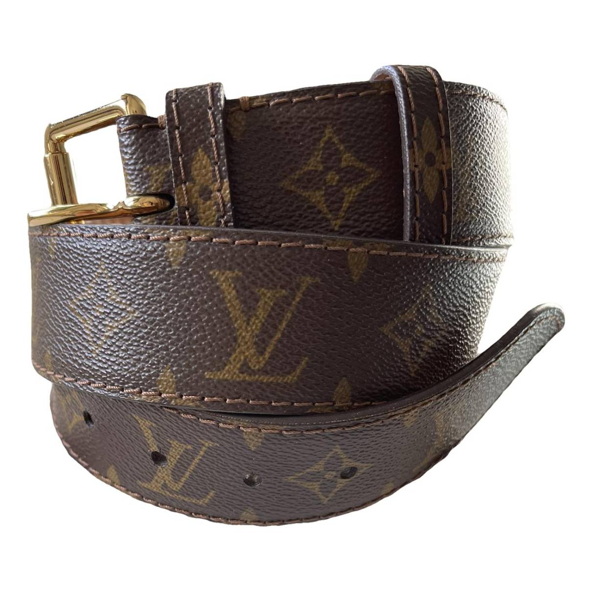 Leather belt Louis Vuitton Brown size 90 cm in Leather - 38271184