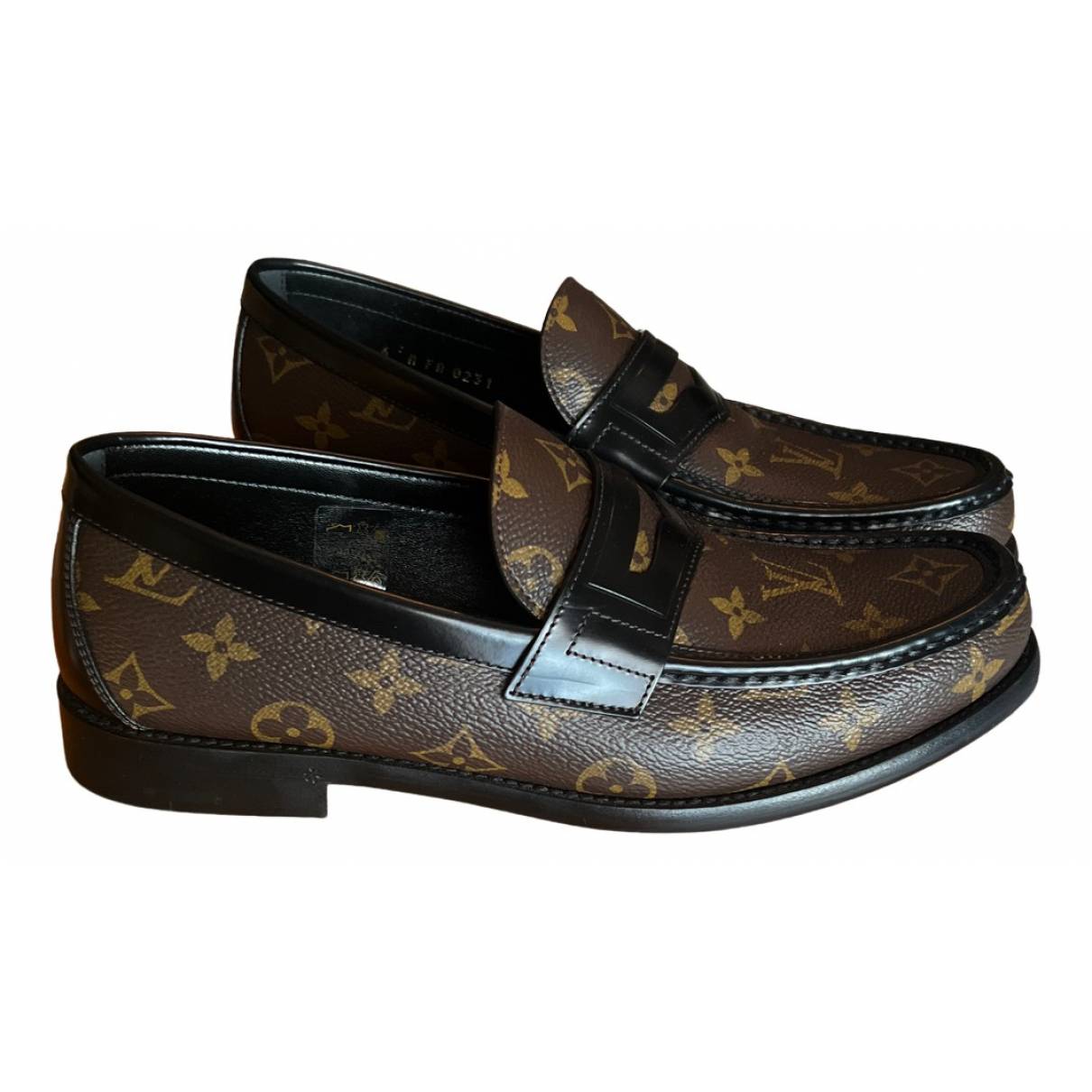 Louis Vuitton - Authenticated Flat - Leather Brown for Men, Never Worn