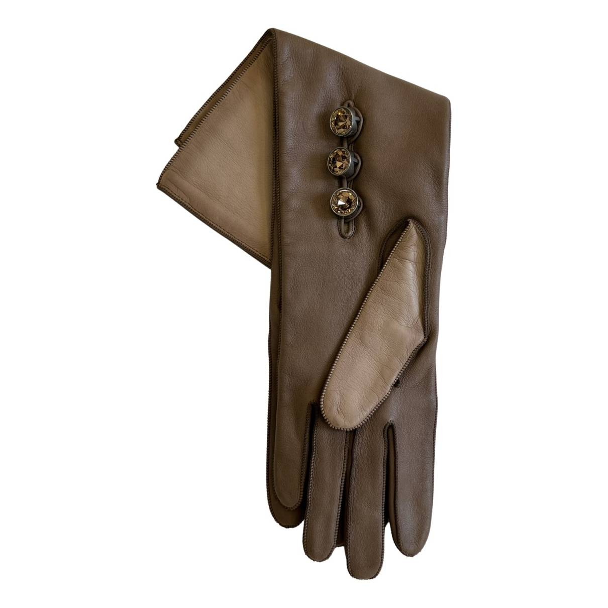 louis vuitton gloves leather