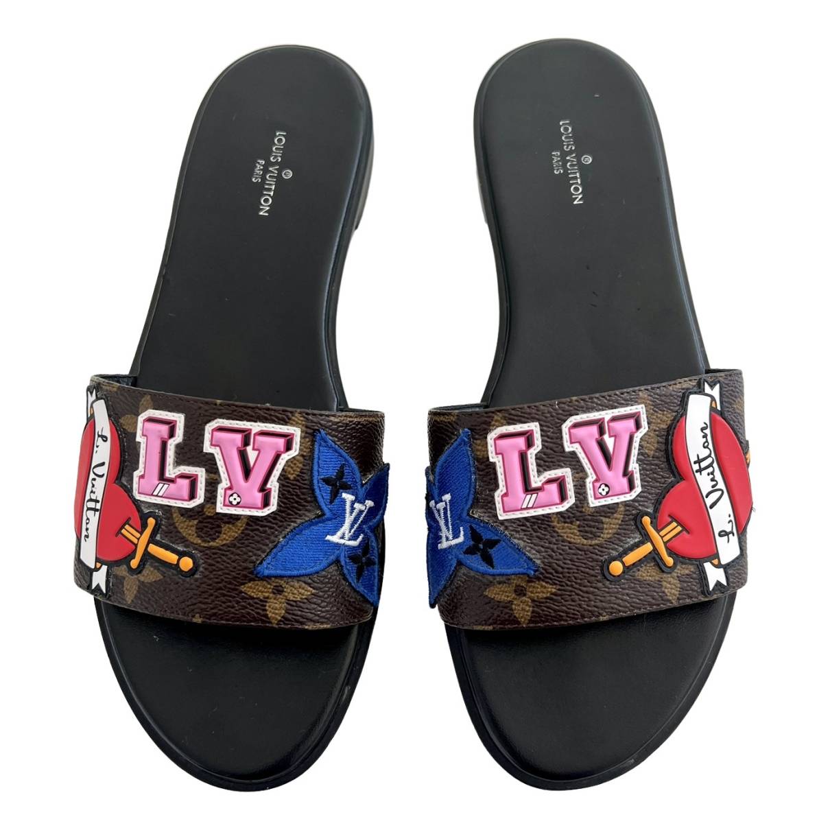 Louis Vuitton lv unisex woman man slippers slides