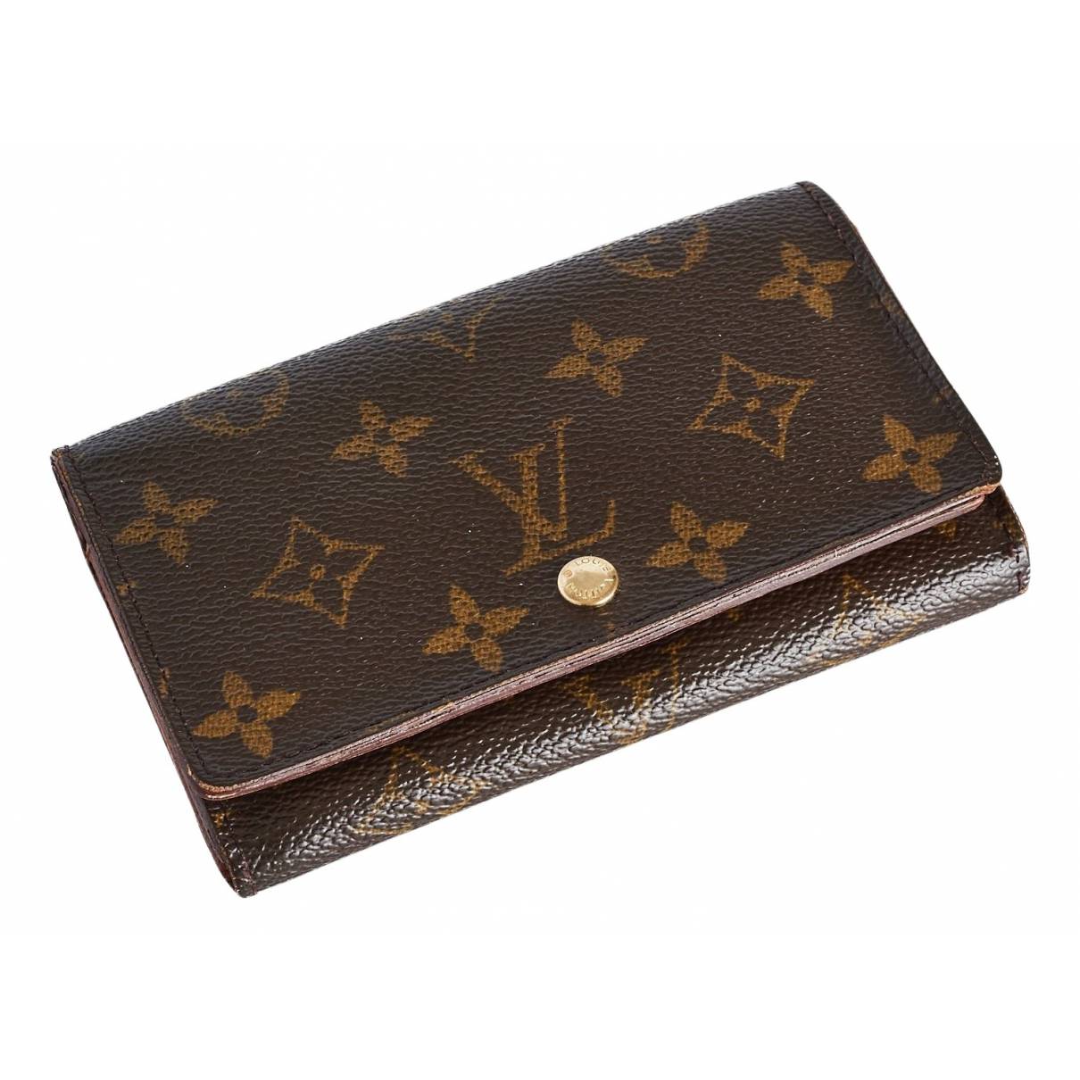 Leather wallet Louis Vuitton Brown in Leather - 32153772