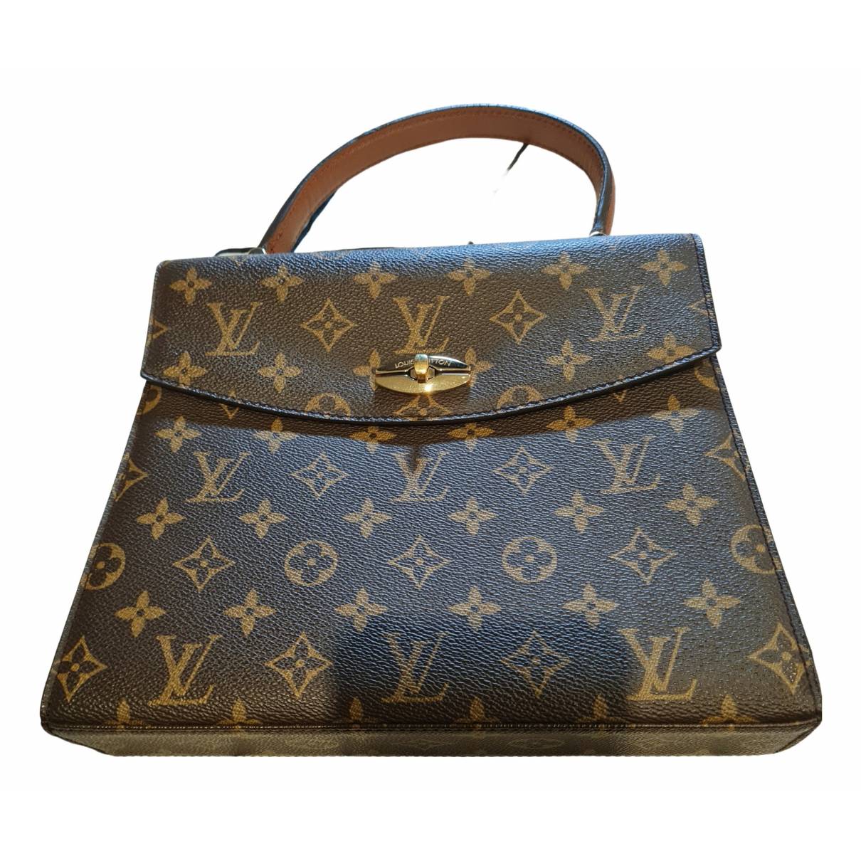 Malesherbes leather handbag Louis Vuitton Brown in Leather - 24582195